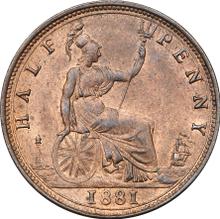 Halfpenny 1881   