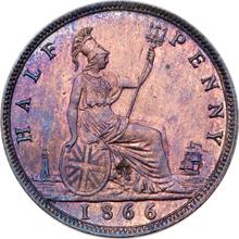 Halfpenny 1866   