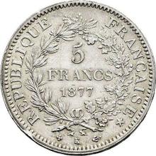 5 francos 1877 K   "Hércules"