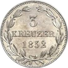 3 Kreuzer 1832   