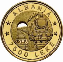 7500 Lekë 1988    "Railroad"