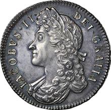 Halfcrown 1687    "Second laureate bust"