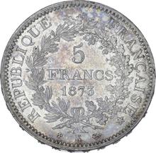 5 francos 1873 K   "Hércules"