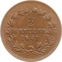 Medio kreuzer 1847   