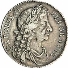 1 chelín 1675    "Tercera efigie laurada"