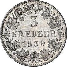 3 Kreuzer 1839   