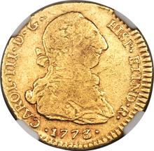 2 Escudos 1773 So DA 