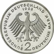 2 marki 1998 J   "Ludwig Erhard"