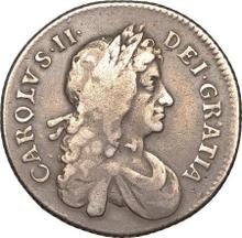Shilling 1677    "Second laureate bust"