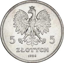 5 Zlotych 1928    "Nike" (Pattern)
