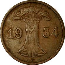 1 Reichspfennig 1934 F  