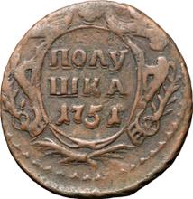 Polushka (1/4 Kopek) 1751   