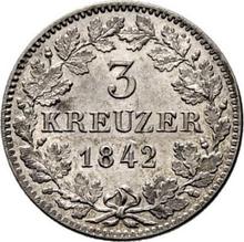 3 Kreuzer 1842   