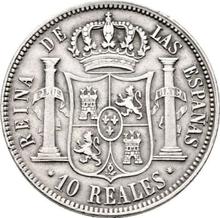 10 Reales 1854   