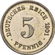 5 Pfennig 1901 G  