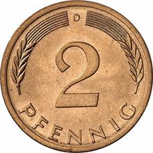 2 Pfennig 1975 D  