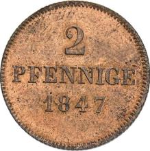 2 Pfennig 1847   