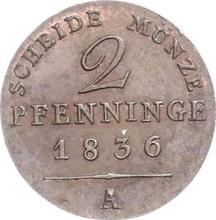 2 fenigi 1836 A  
