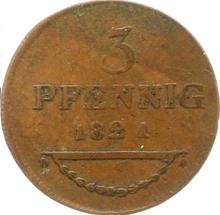 3 Pfennig 1821   