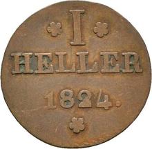1 гелер 1824 F G.B. 