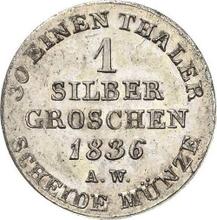 1 silbergroschen 1836  A.W. 
