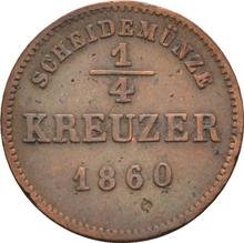 1/4 kreuzer 1860   