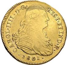 4 Escudos 1801 P JF 