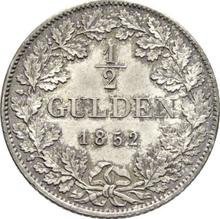 1/2 guldena 1852   