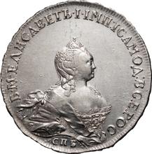Rouble 1754 СПБ ЯI  "Portrait by B. Scott"