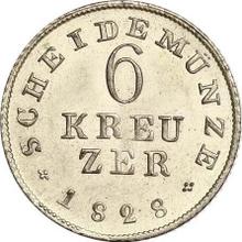 6 Kreuzer 1828   