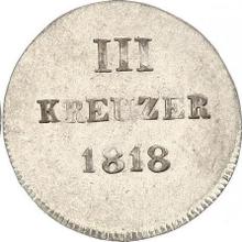 3 Kreuzer 1818   