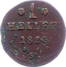 1 гелер 1822  ST 