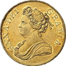 Five guineas 1714    "Post Union"