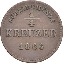 1/4 kreuzer 1866   