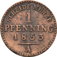 1 fenig 1853 A  