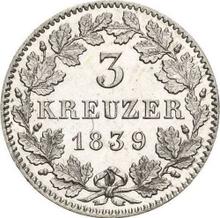 3 Kreuzer 1839   