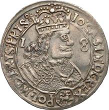 Ort (18 Groszy) 1656    "Portrait in chain mail"