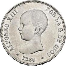 5 Pesetas 1889  MPM 