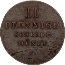 2 fenigi 1834 C  