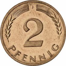 2 pfennige 1971 J  