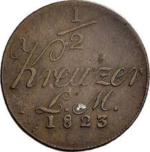 1/2 krajcara 1823   