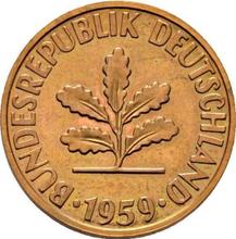2 пфеннига 1959 D  