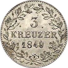 3 Kreuzer 1849   
