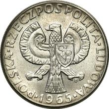 10 Zlotych 1965 MW   "Mermaid" (Pattern)