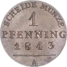 1 Pfennig 1843 A  