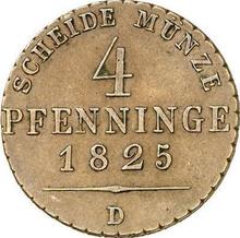 4 Pfennige 1825 D  