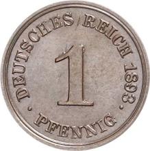 1 Pfennig 1893 G  