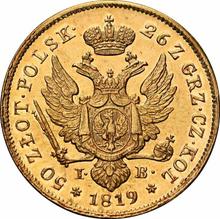 50 Zlotych 1819  IB  "Kleiner Kopf"
