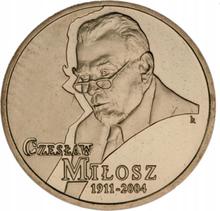 2 злотых 2011 MW  RK "100 лет со дня рождения Чеслава Милоша"