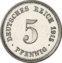 5 Pfennig 1915 G  
